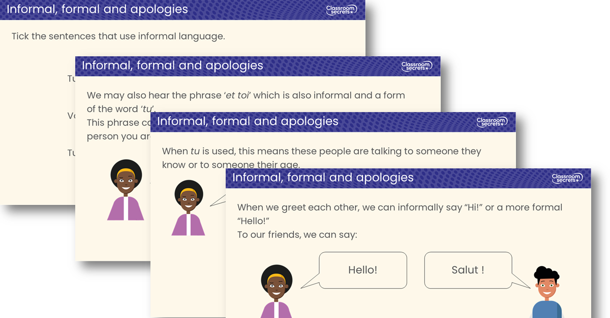 Formal, Informal and Apologies - Teaching PowerPoint