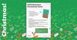 EYFS Reindeer Christmas Card