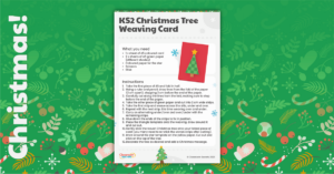 Christmas Tree Weaving Card