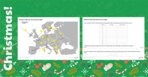 KS2 Christmas - Santa's Route Across Europe