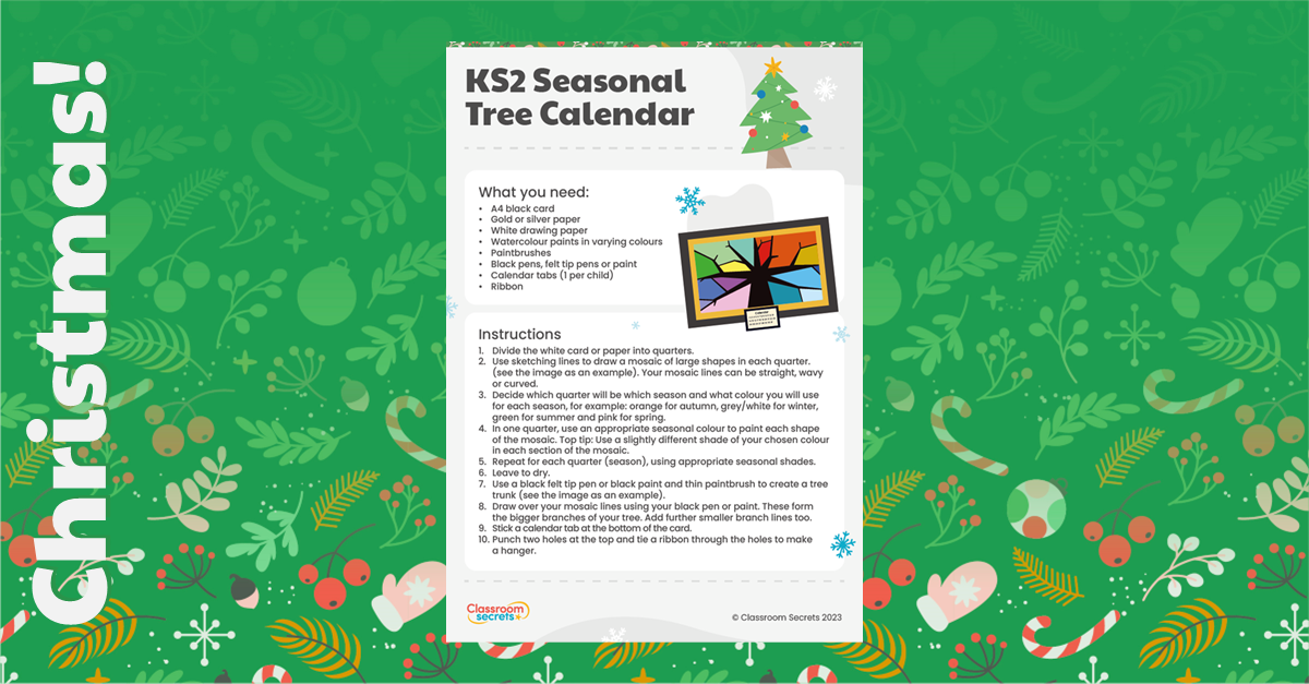 KS2 Seasonal Tree Calendar