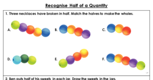 Recognise Half of a Quantity - Extension
