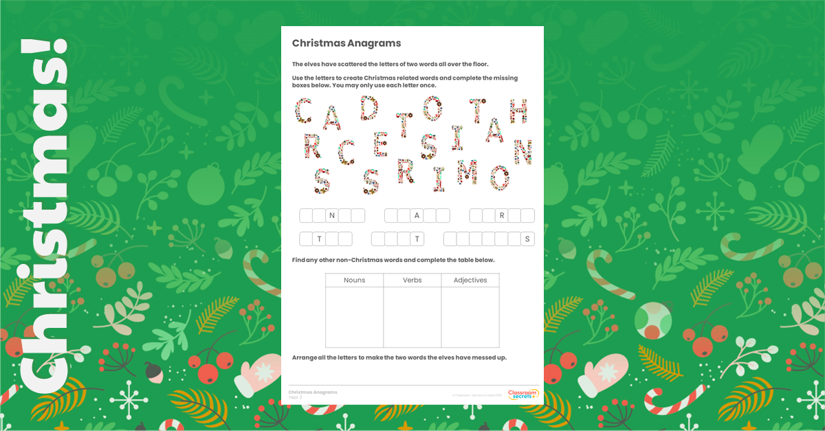 KS2 Christmas Crosswords