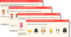 Year 3 Equivalent Masses (kilograms and grams) Teaching PowerPoint