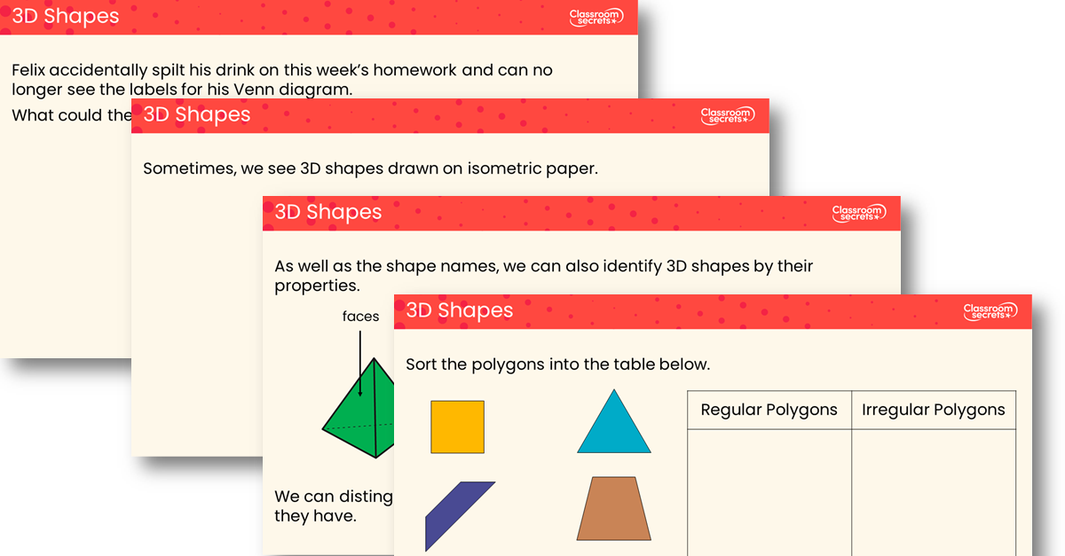 3D Shapes Teaching PowerPoint