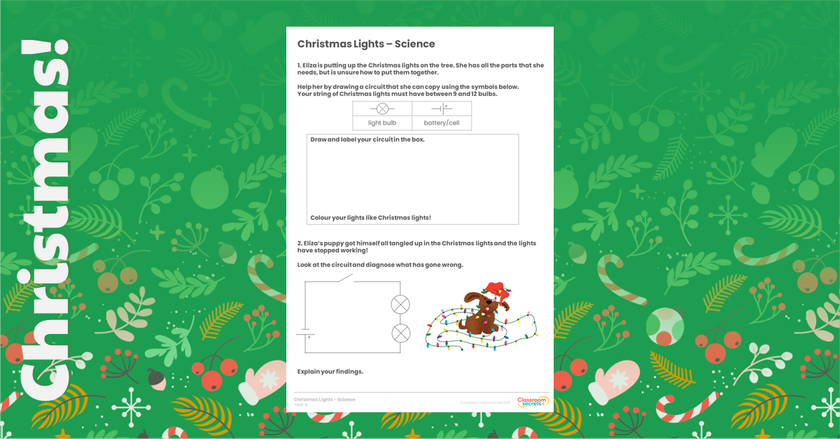 Year 6 Christmas Lights Science