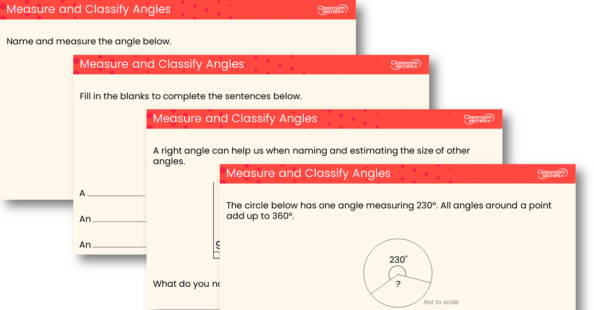 Measure and Classify Angles Teaching PowerPoint