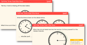 Year 2 Tell the Time Past the Hour Teaching PowerPoint