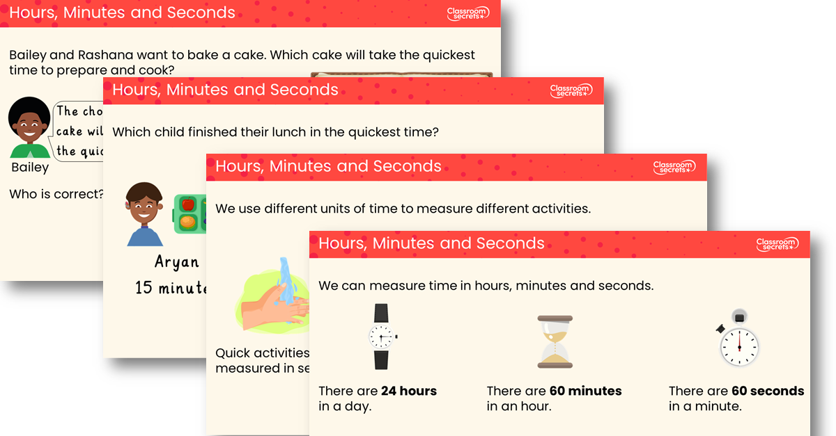 Hours, Minutes and Seconds - Teaching PowerPoint