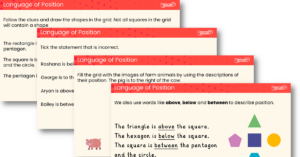 Language of Position - Teaching PowerPoint