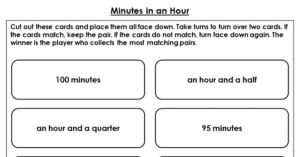 Year 2 Minutes in an Hour Discussion Problem
