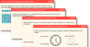 Convert between Analogue and Digital Times Teaching PPT
