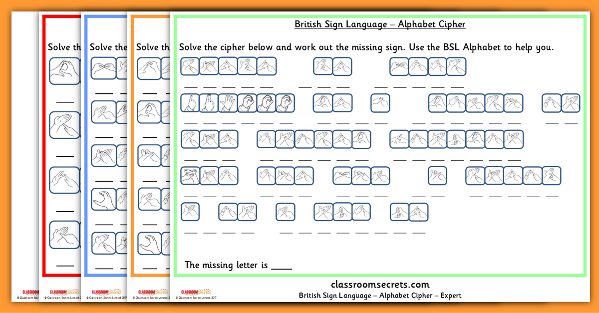 British Sign Language Alphabet Resources