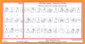 British Sign Language Introduction to Numbers