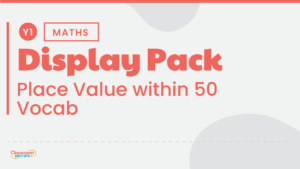 Place Value within 50 Vocabulary Display Pack
