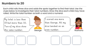 Year 2 Numbers to 20 Discussion Problem