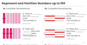 Year 3 Represent and Partition Numbers up to 100 Varied Fluency 1
