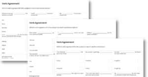 Verb Agreement KS2 SPAG Test Practice