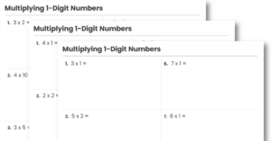 Multiplying 1-Digit Numbers