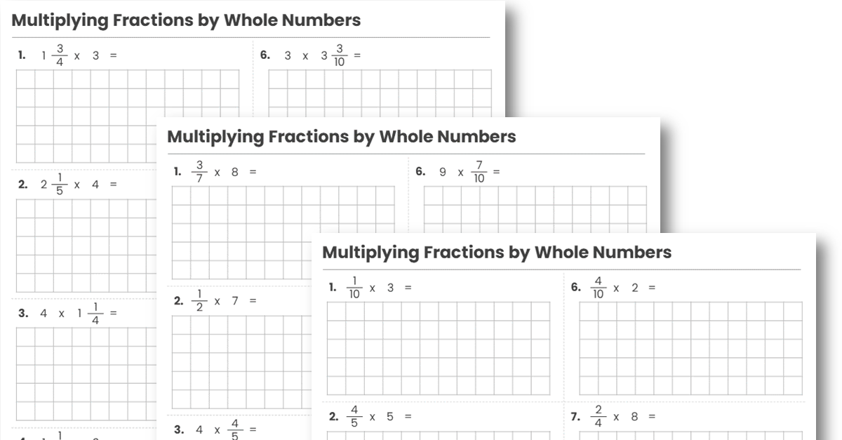 Multiplying Fractions by Whole Numbers KS2 Arithmetic Test Practice