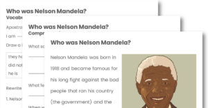 Who was Nelson Mandela? (Y1m/Y2d/Y3e) Guided Reading Pack