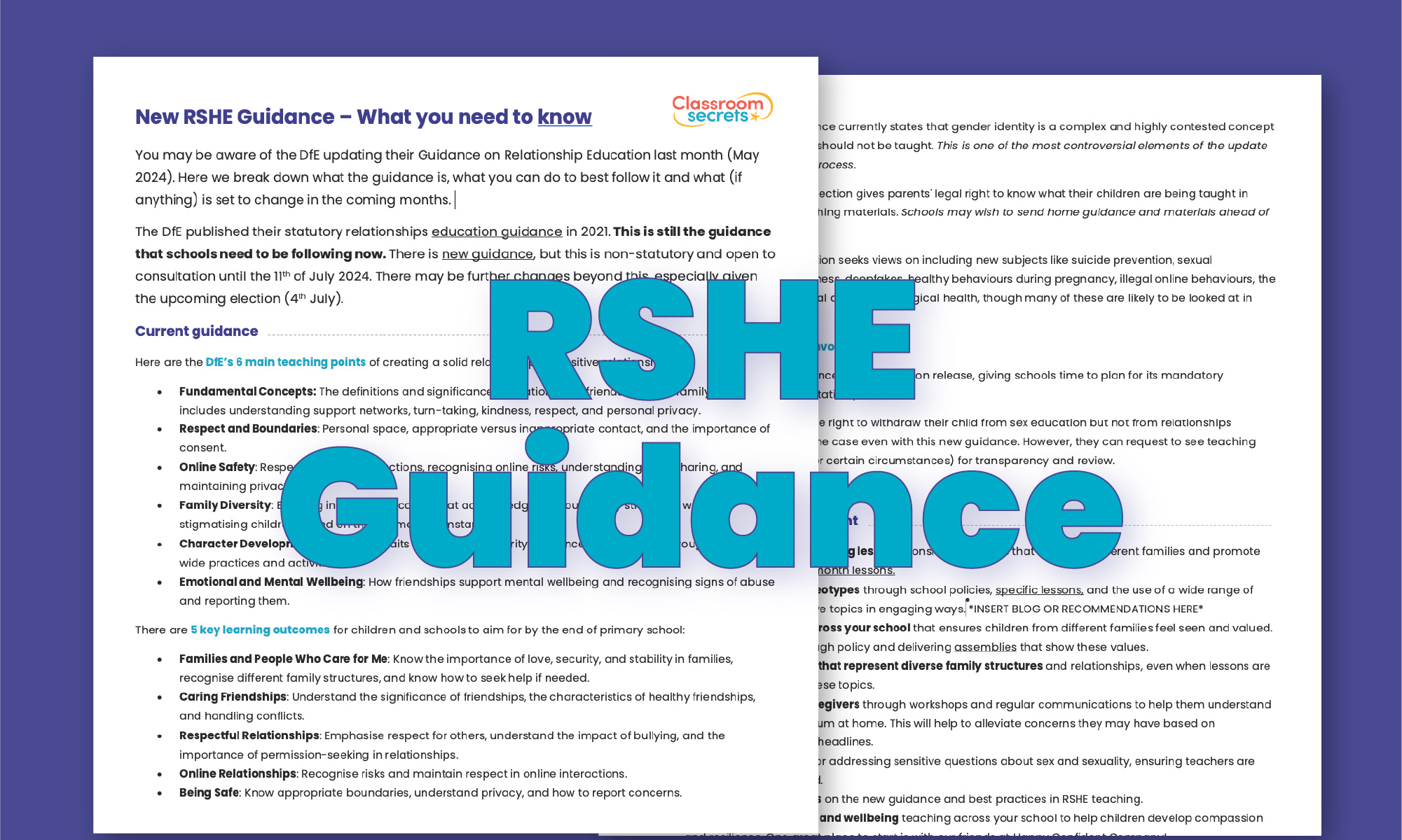 RSHE Guidance