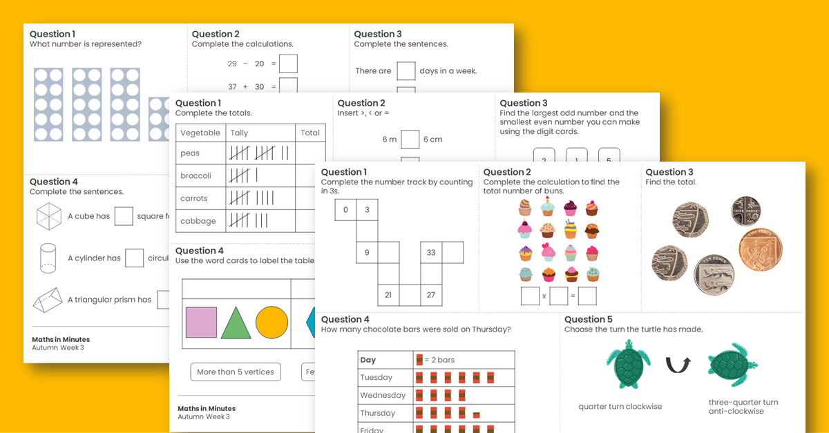 Free Year 1 Autumn Week 2 Rapid Arithmetic