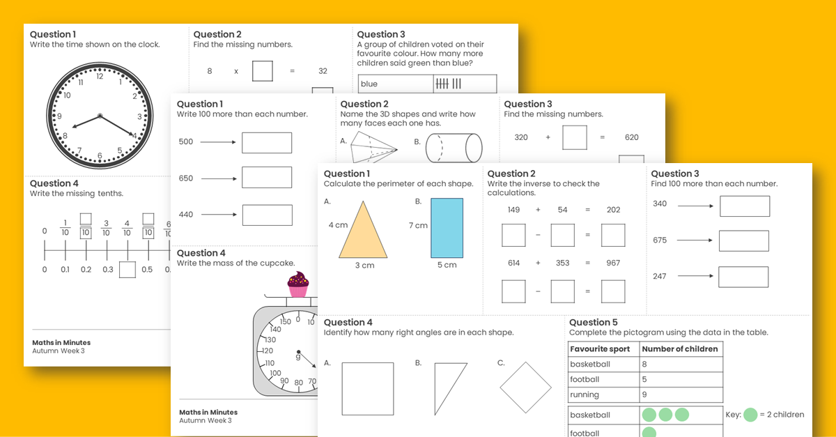 Free Year 1 Autumn Week 2 Rapid Arithmetic