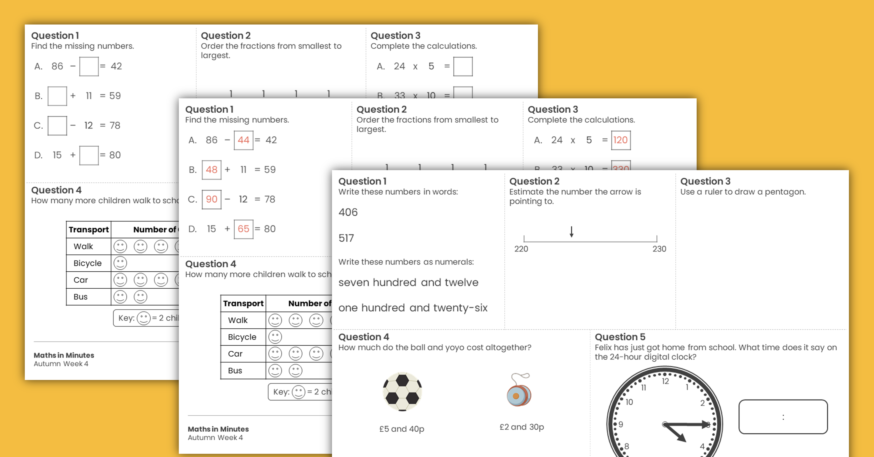 Year 4 Autumn Week 4 Maths in Minutes