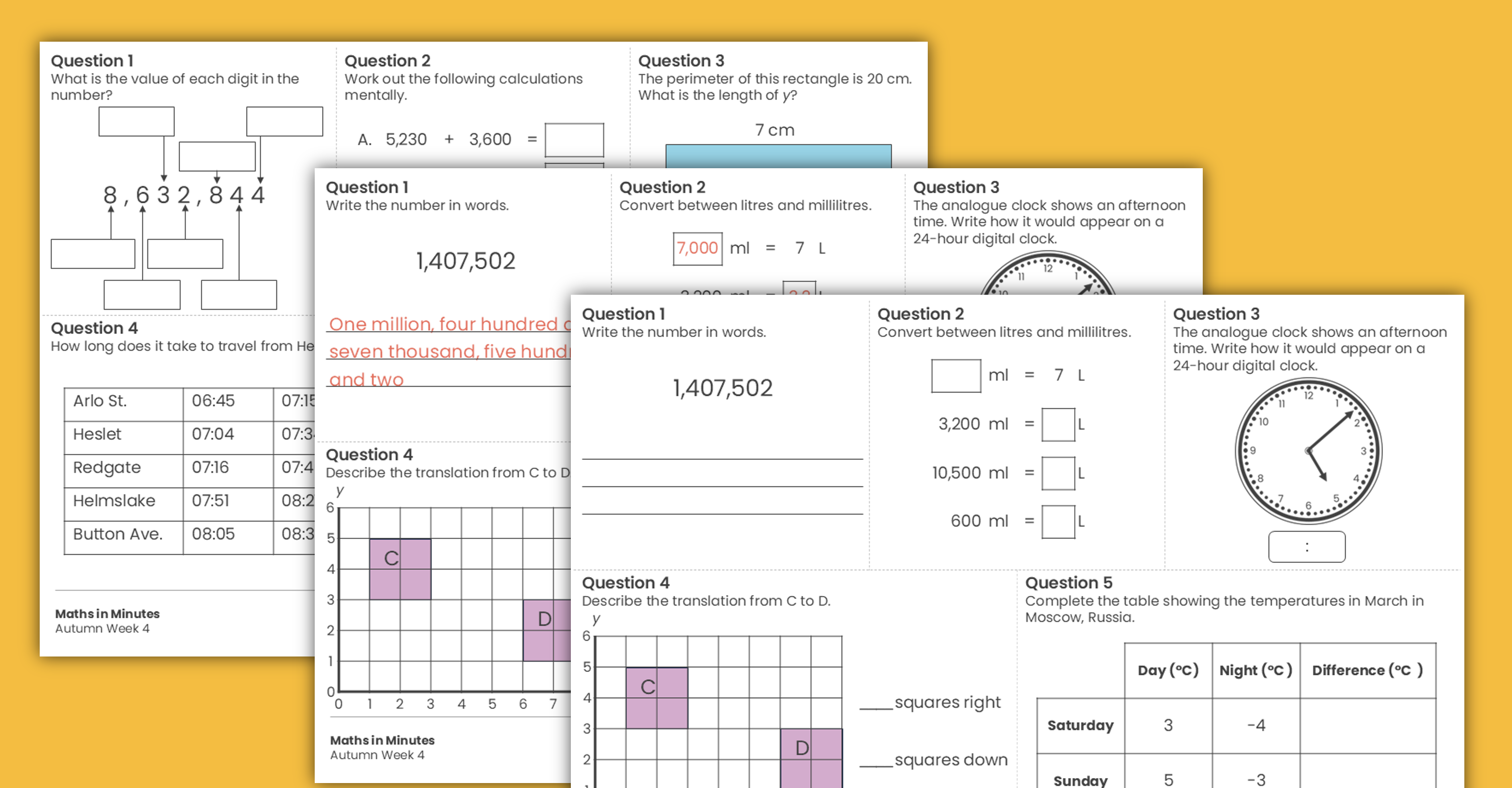 Year 6 Autumn Week 4 Maths in Minutes